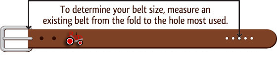 How to measure a belt